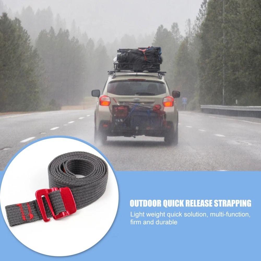 Tension Belts Tie-Down Belt Quick Release Hook Cargo Straps Durable Nylon Tape Rope  Outdoor Travel