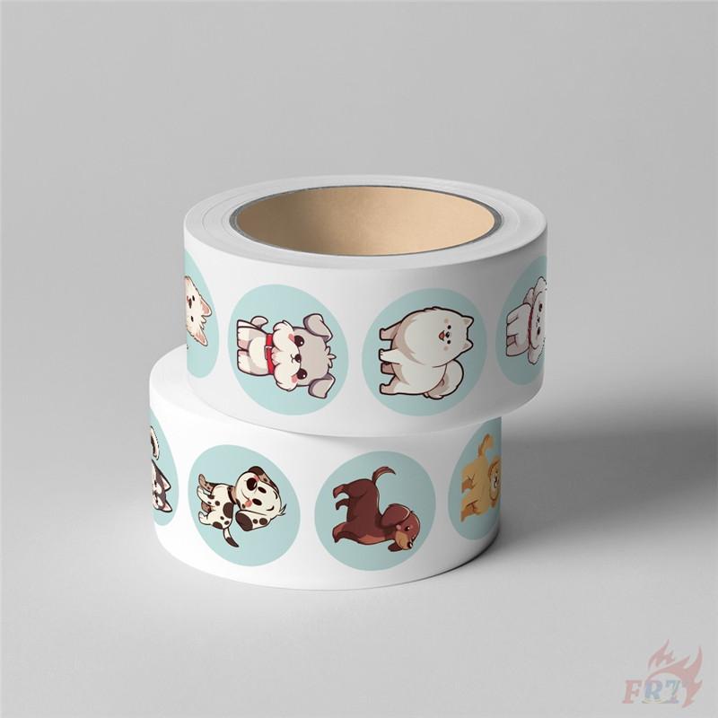 500Pcs/Roll Q Pet Dogs Kids Rewards Stickers - DIY Scrapbooks Album Decor Sealing Label Decals