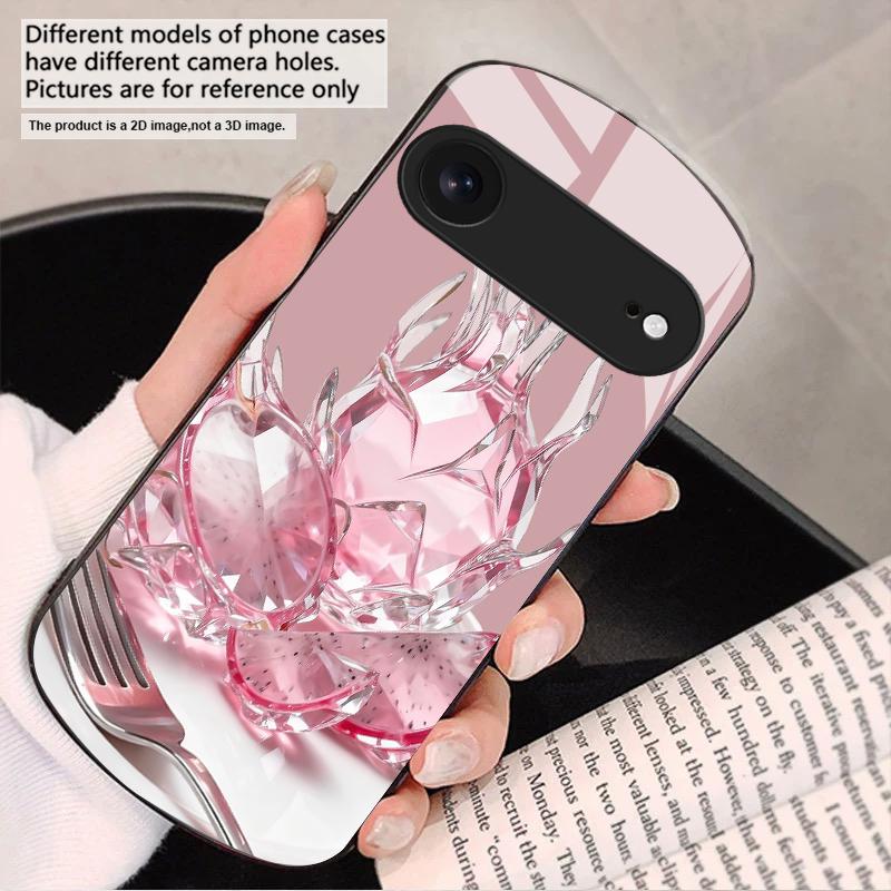 

Familiar dragon fruit For iPhone 17 16 15 14 13 Plus 12 mini 11 Pro Max XR Xs Max X 7 8 6S 22 20 Elliptical glass phone case iPhone 15 Pro Max