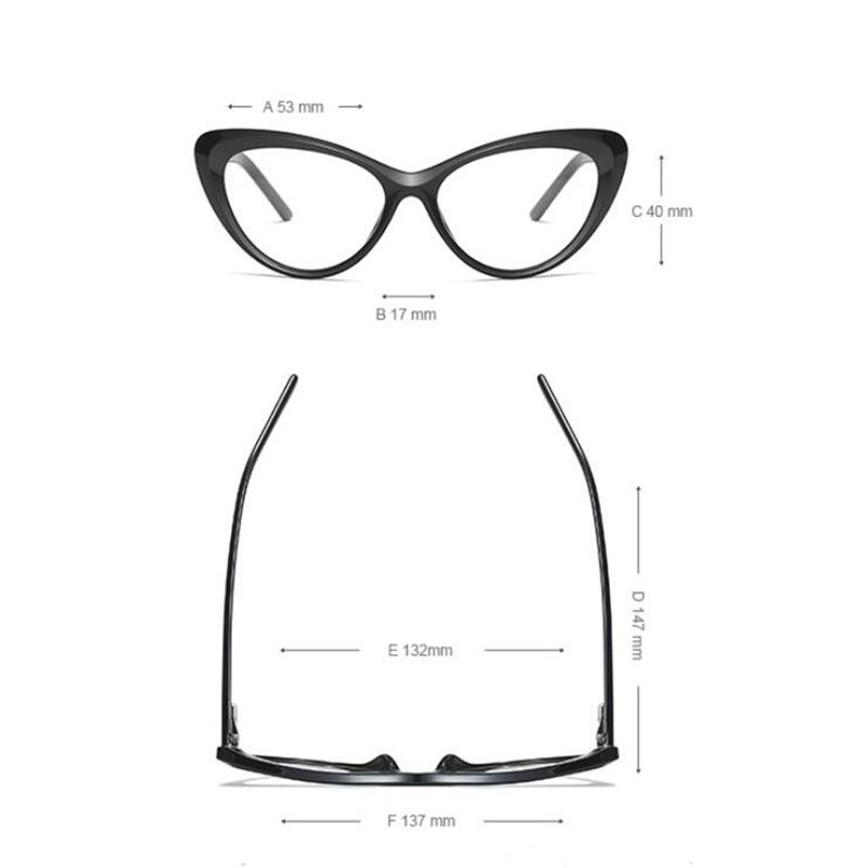 0 -0.5 -0.75 To -6.0 Spring Hinge Cat Eye Nearsighted Glasses For Women TR90 Anti Blue Rays Hyperopia Eyeglasses +0.5 To +4.0