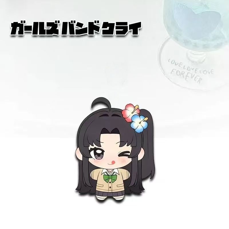 10cm Mini Poppen Meisjes Band Cry Pluche Pop Kawaragi Momoka Nui Nui Stijl Gevuld Bedrukt Lichaam Schattige Pluche Sleutelhanger Hanger Cadeau ONLY BODY