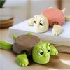 Cute Funny Turtle Coaster Pressing Googly Eyes Limbs Open Mat Creative Decoration Quirky Panicked Turtle Ornament Stress Relieve