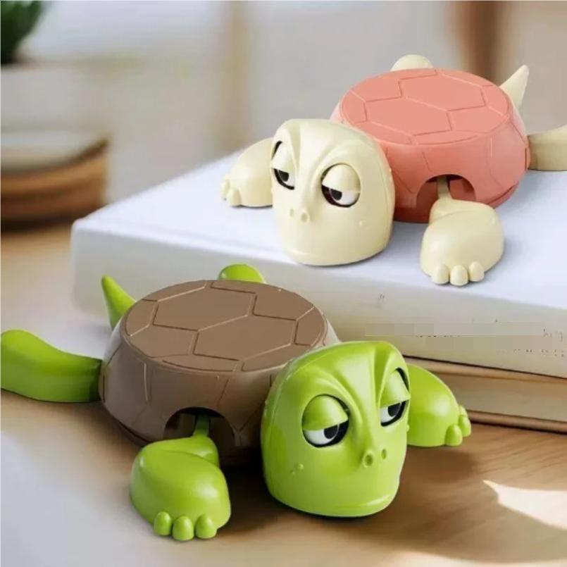 Cute Funny Turtle Coaster Pressing Googly Eyes Limbs Open Mat Creative Decoration Quirky Panicked Turtle Ornament Stress Relieve
