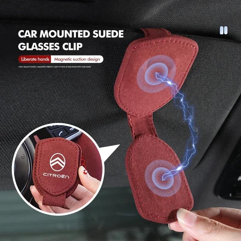 Car Sun Visor Eyeglass Hanger Clip Glasses Storage Holder For Citroen C4 C3 C5 C1 C2 C6 C4L DS3 DS4 Berlingo Picasso Jumper