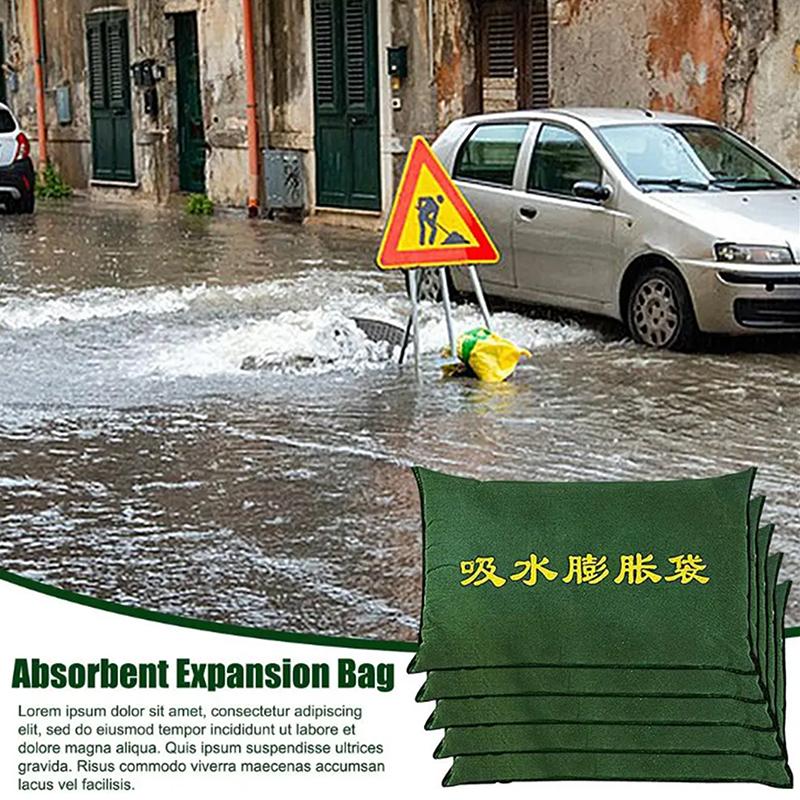 Water Absorbent Sandbags Flood Barrier Bags Reusable Flood Dam Bags For Home Garage Door Basement Absorbent Flood Dam Bags