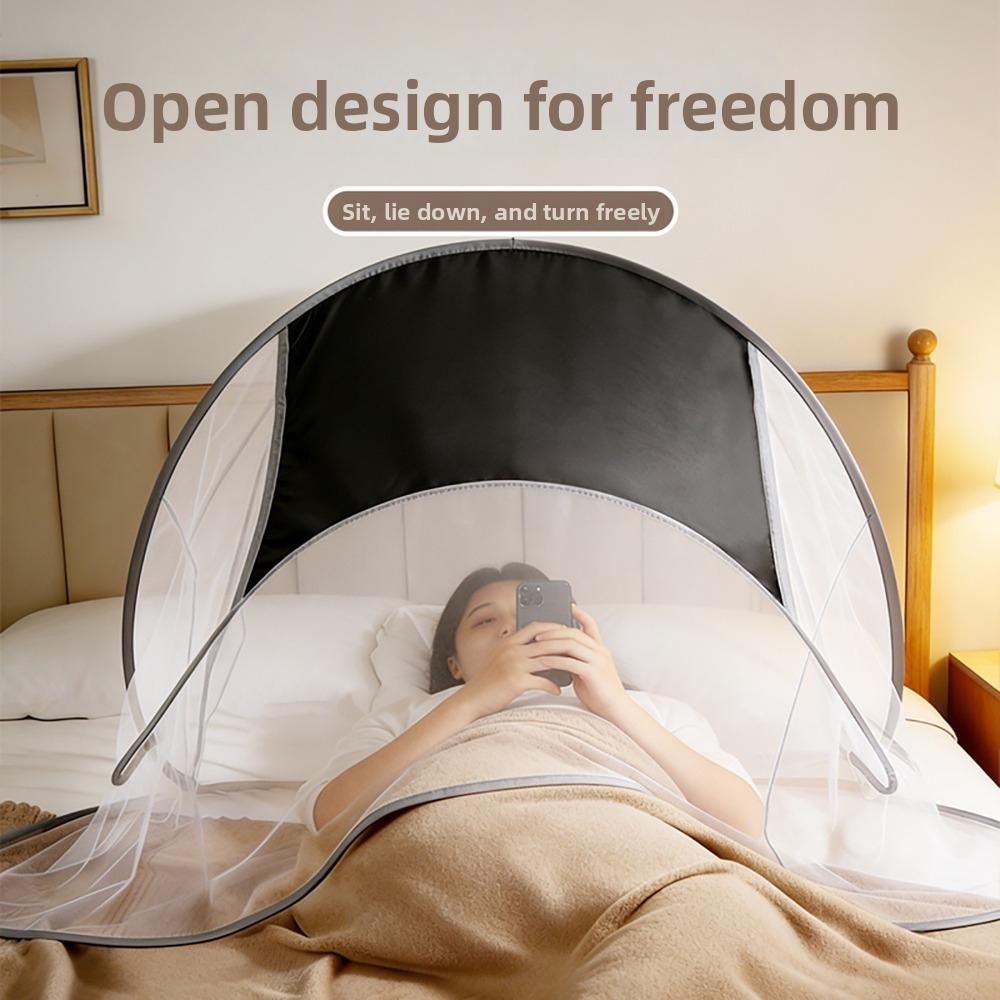 Folding Face Head Mosquito Net High-Density Mesh Face Mosquito Protection Cover Office