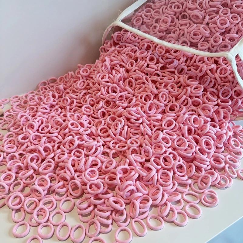 20/50/100Pcs Colorful Basic Nylon Ealstic Hair Ties for Girls Ponytail Hold Scrunchie Rubber Band Kid Fashion Hair Accessories