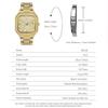 Luxury Full Diamond Watch Men Sparkling Rhinestone Dial Stainless Steel Bracelet Women Elegant Bling Dress Watch