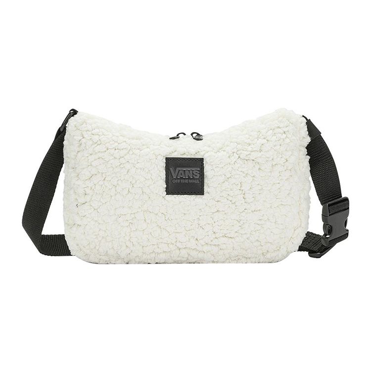 

Vans Logo Patch Zipper Closure Polyester Underarm Bag Women Shoulder Bag Off-White VN0A5LHRFS8 Ecru