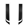 2Pcs Car Racing Sporty Stripes Hood Decals Waterproof Stickers DIY Decoration