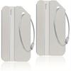 5Pcs Aluminum Luggage Tags Durable Travel Baggage Identifier with Secure Holder By Ovener.