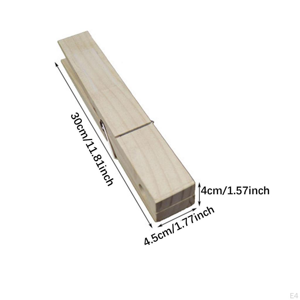 Wooden Clothespin Clothes Peg Laundry Bathroom Clothing Clamp Wood Clip for Indoor and Outdoor Patio