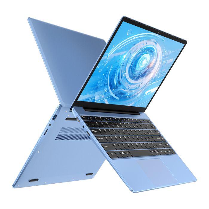 NOTODD Laptop Windows 11 - PC Portabil 14'' FHD - RAM 6GB Stocare 256GB SSD - Celeron N4020 - HDMI - Cu mouse - Albastru