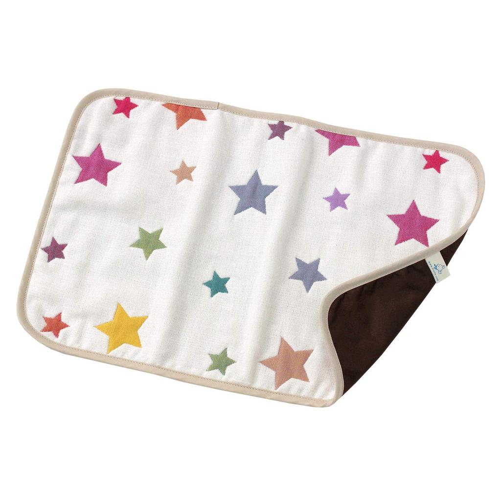 hiorie Made in Japan Gauze Diaper Changing Star Baby Newborn (Hiorie) 6-Layer Mat, Cotton, Compact, Gift,