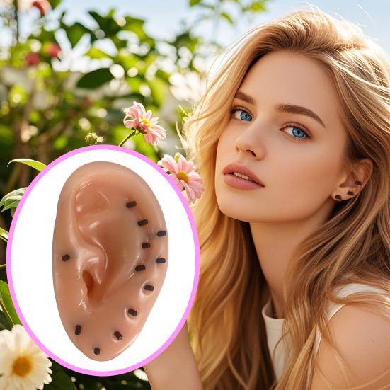 Yousheng Ear Blackheads Remover Toy with Tweezers Anxiety Stress Relief Acne Popping Blackheads Removal Toy Teens Adults Decompression Sensory Toy