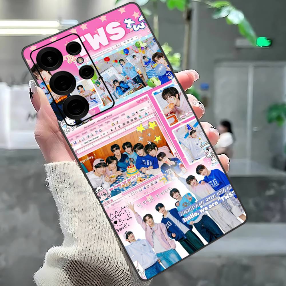 

Popular Kpop Group T-Tws Phone Case Silicone PC+TPU For Samsung S10 20 30 22 23 24 Plus Lite Mobile Cases Samsung S30 Ultra 5G