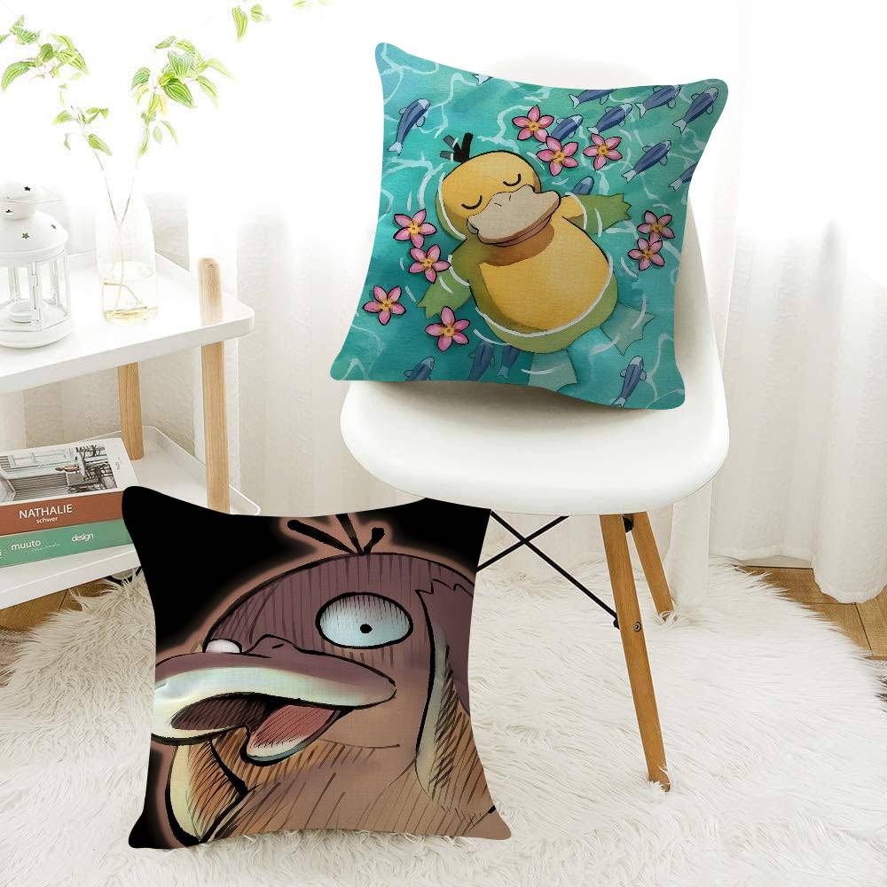 1Pc P-Psyduck-S-G-Gengar-S Personalized Pillow Cover Kids Bedroom Wild Party Decor Pillowcase Kid Birthday Shower Gift