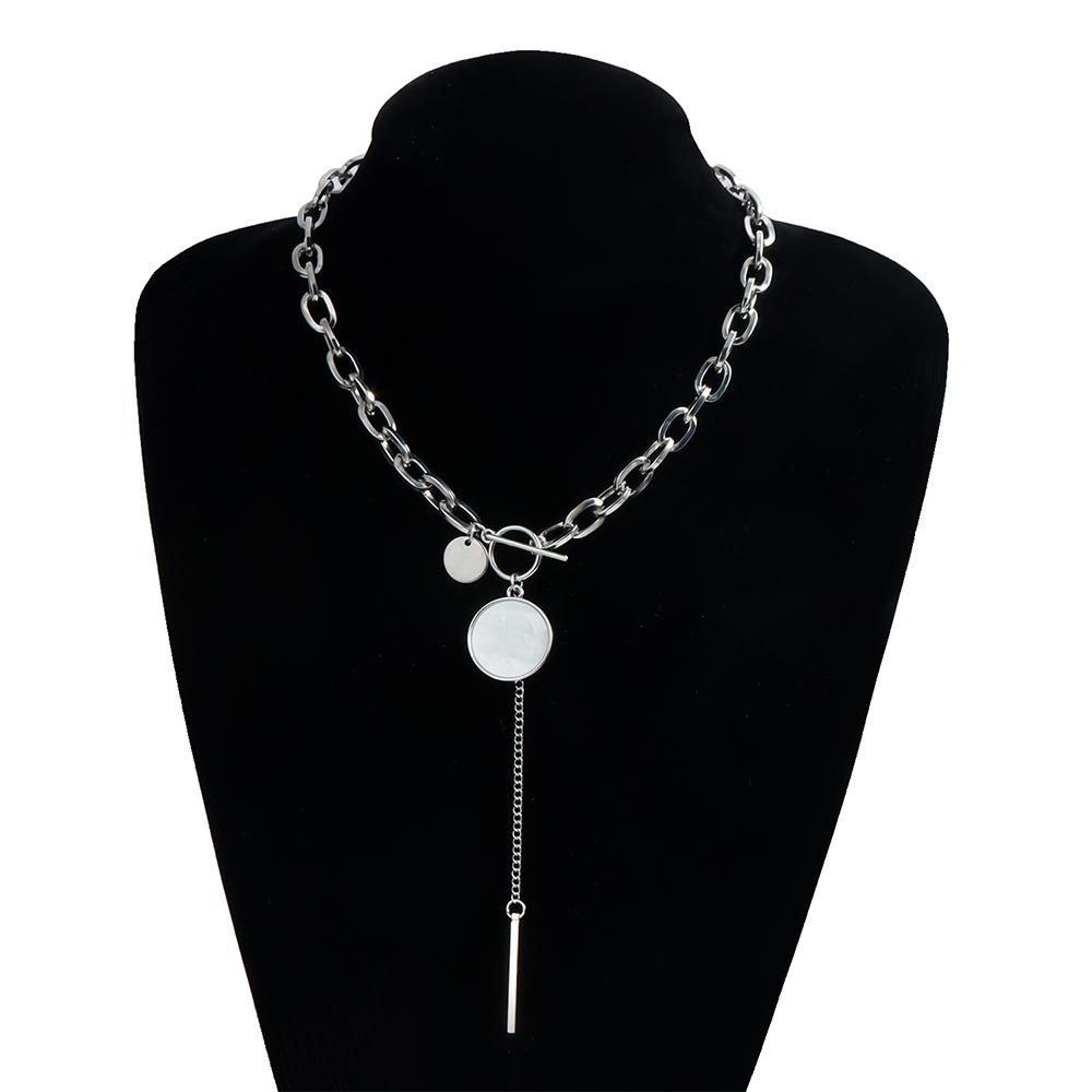 Vintage Cubic Zirconia Crystal Heart Pendant Geometric Crystal Imitation & Pearl Chain Necklace for Women Choker Jewelry N0499