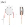 Orff 4-inch Traditional Rattle Drum Wooden Hand Drum Early Childhood Education Musical Toy Kids