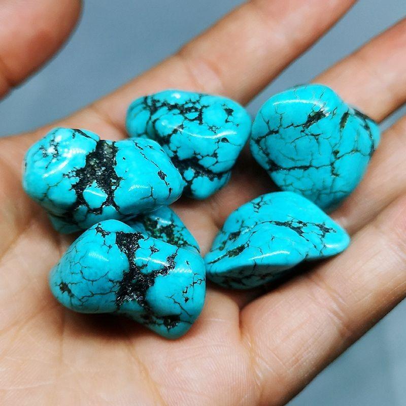 Exquisite 1pc Natural Turquoise Tumbled Crystal For Spirituality And Meditation