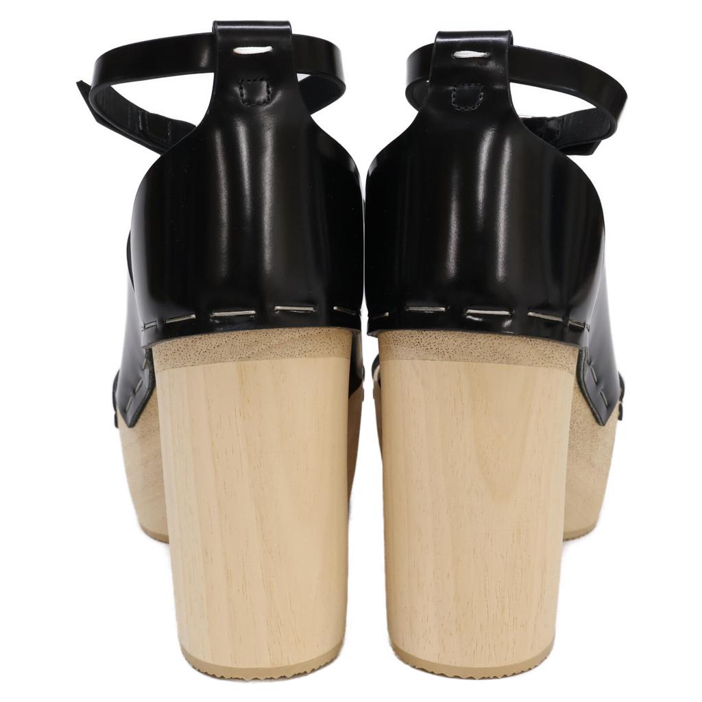 Maison Margiela [Brand new, unused] 22 S39WY0022 PS679 T8013 Tabi Wood Ankle Strap Sandals shoes 36 Black / naturalUsed