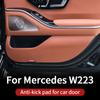 Door Kick Pad for ~2024 Mercedes W223 S Series 400 450 550 480 Accessories