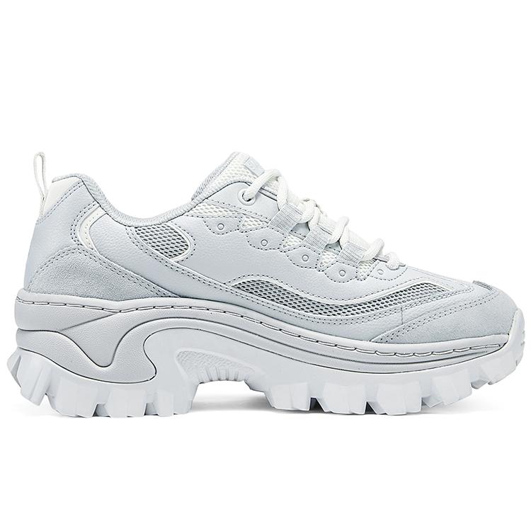 Skechers Hi-Ryze Honey Cake Shoes Soft Comfortable Low-Top Dad Shoes Women Sneaker Gray 177233-GRY