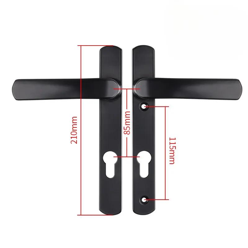 Broken Bridge Aluminum Alloy Door Lock, Swing Door, Plug-in Multi-point Handle Lock