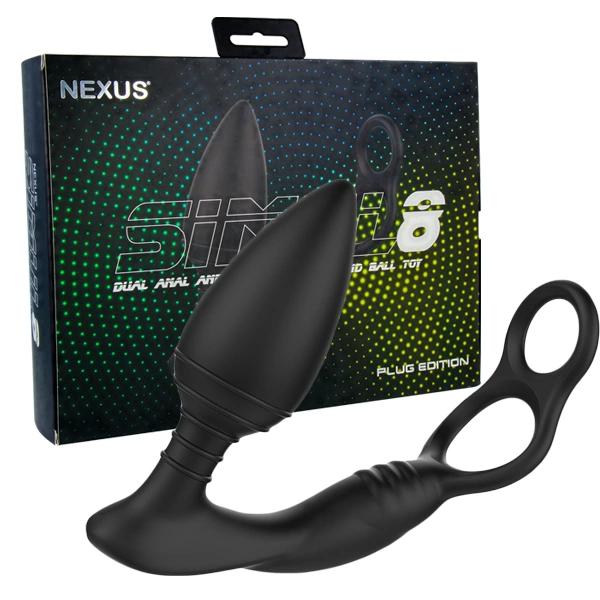 Anal plug with ring - Nexus Simul8 Plug Edition