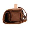 Travel Bartender Bag with Shoulder Strap Canvas Portable Carrying Bar Bag Organizer for Indoor Outdoor Party Brown