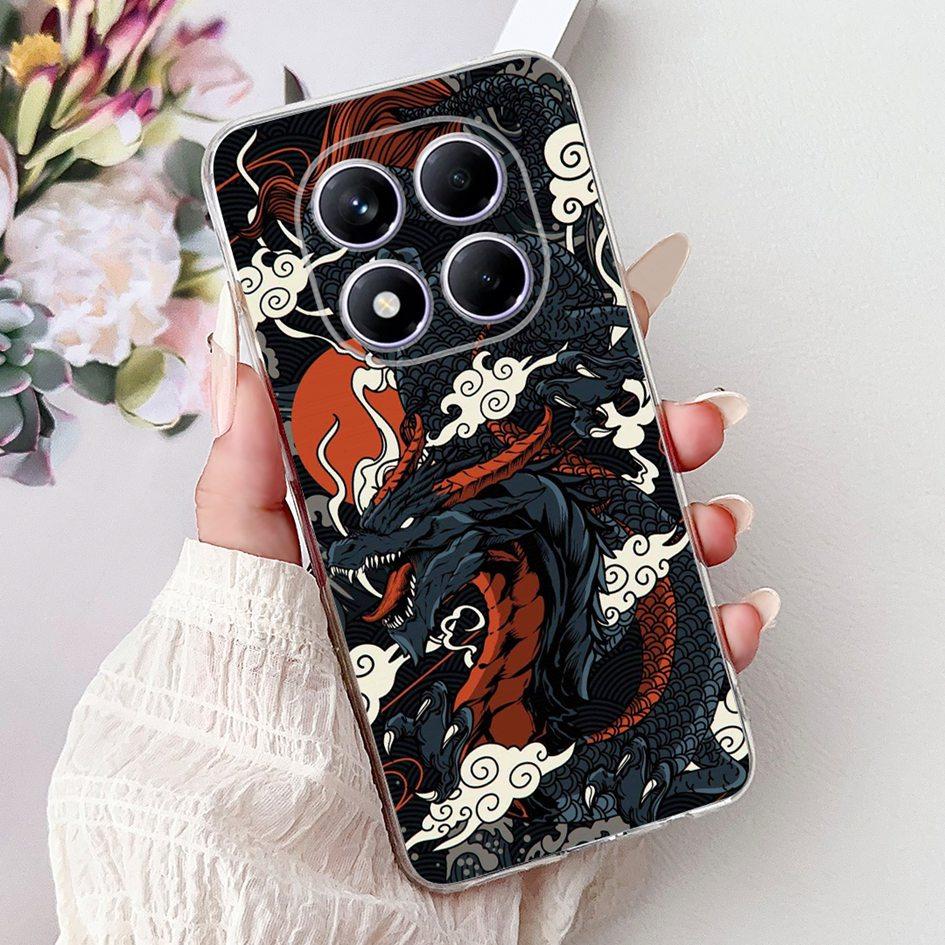 For Xiaomi Redmi Note 14 Pro Plus Case Cute Strawberry Love Heart Soft Silicone Clear Cover For Redmi Note 14 Pro 5G Global Etui