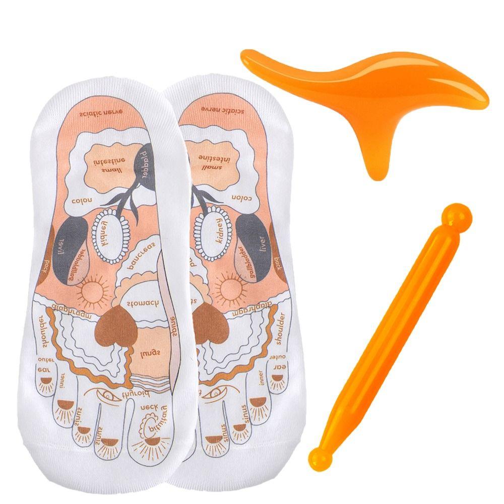 Acupoint Triangle Massager Reflexology Socks Massage Stick Acupuncture Reflexology Socks