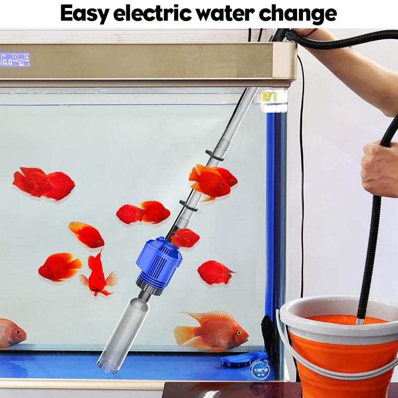 Electric Aquarium Water Change Pump Water Changer Gravel Cleaner Siphon for Fish Tank Water Filter Pump Cleaning Tools