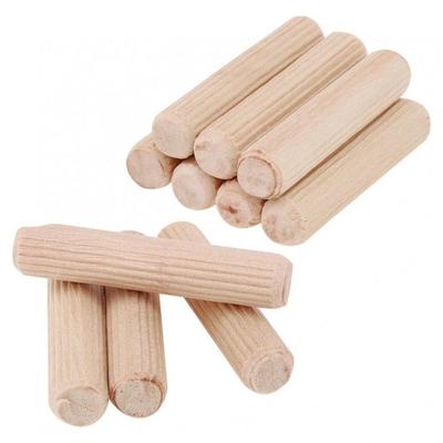 100 Stück Kork Riffelstifte Holzdübel Holz Schnitzereien Bett Schubladen Holzbearbeitung Abgeschrägte Holznägel 6/8/10mm