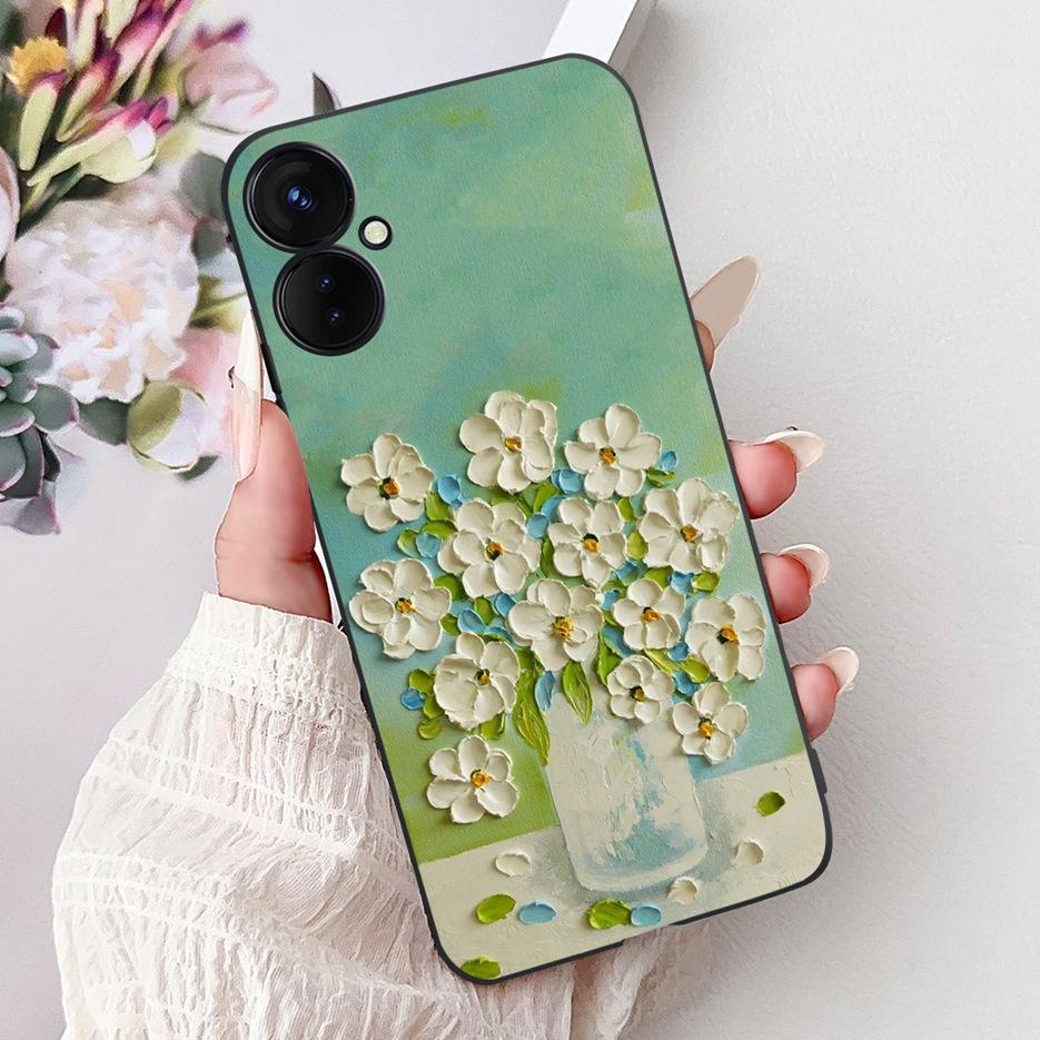 For Tecno Spark 9 Pro Case Spark9 Pro KH7n New Luxury Painted Cover Soft Silicone Phone Case For Tecno Spark 9T Spark9T KH6 Bags