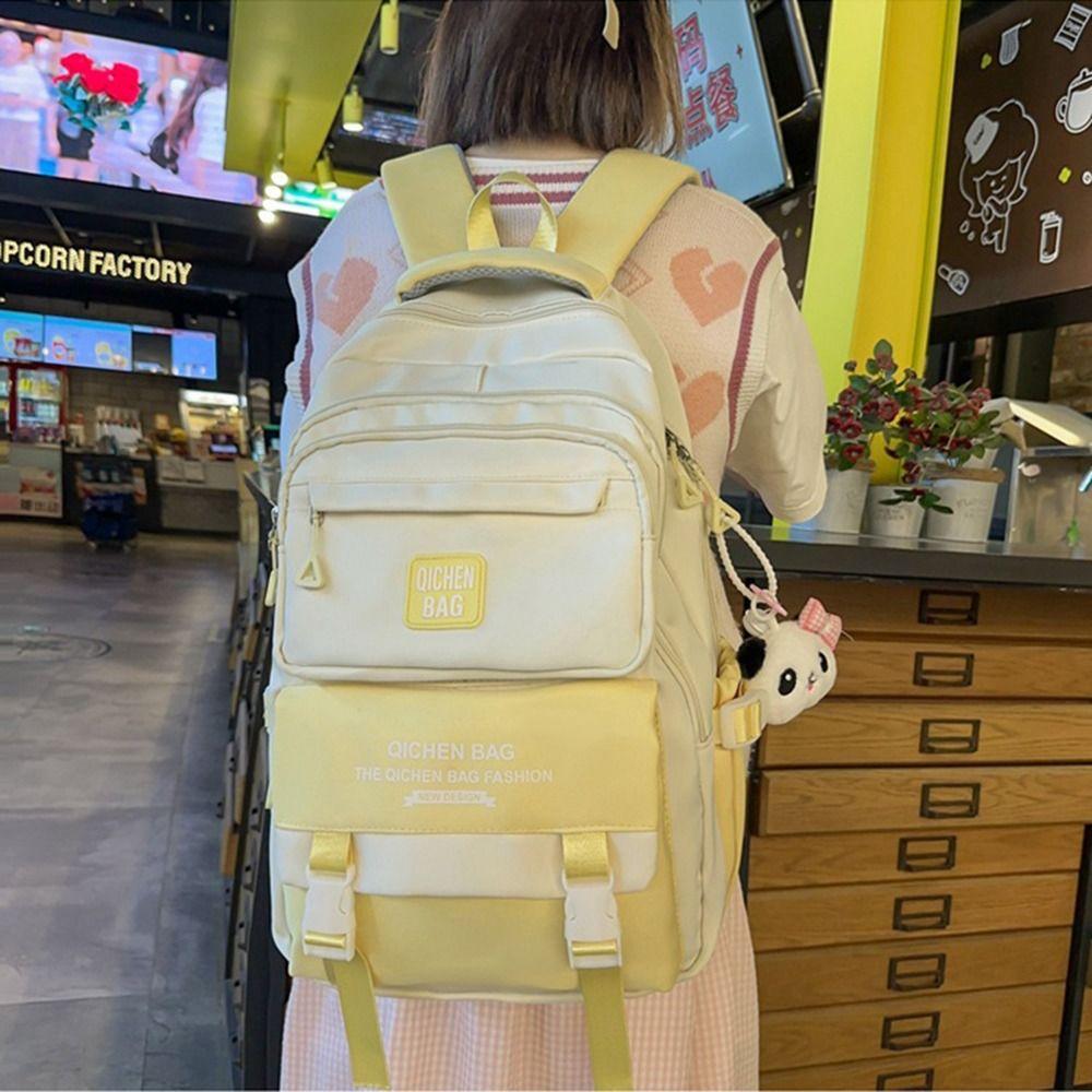 Waterproof Students School Bags Large Capacity Girls' Shoulder Bag Computer Backpack School