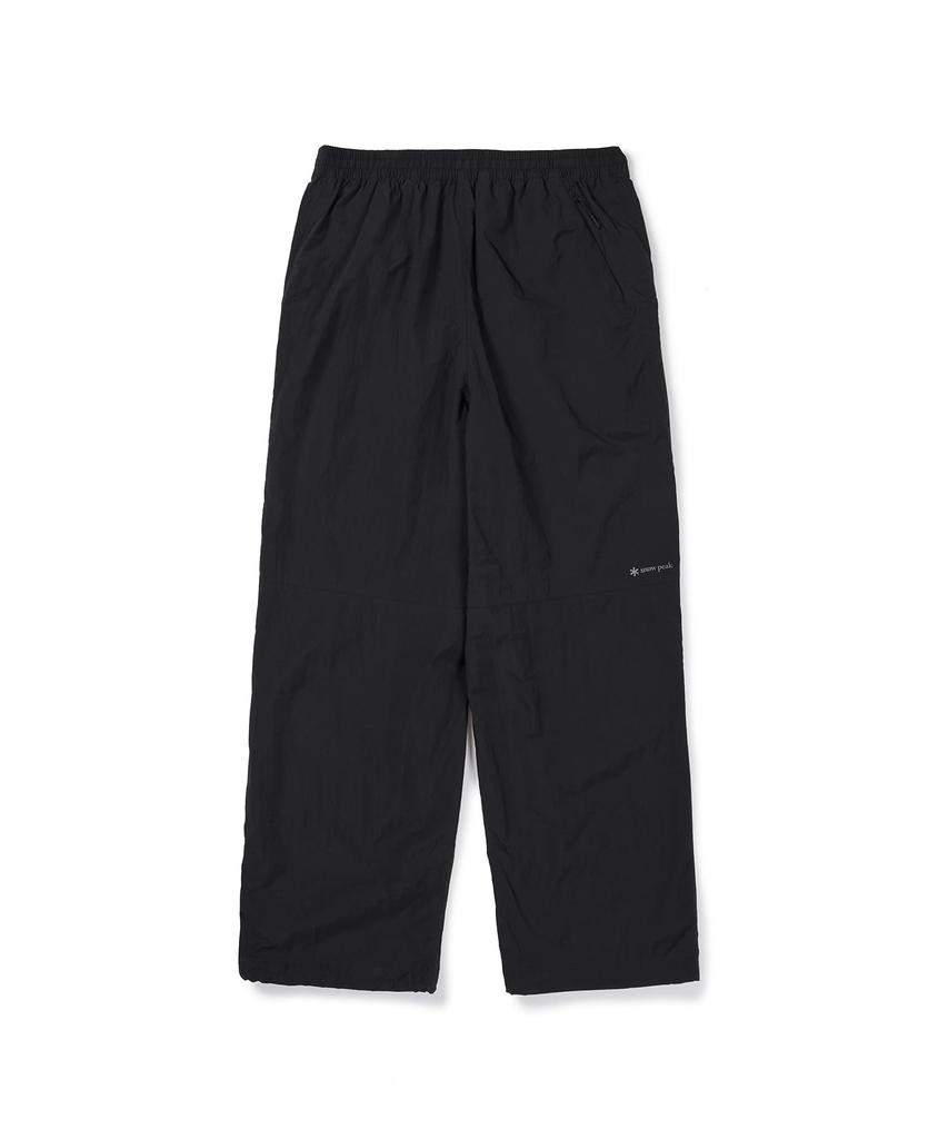 Snow Peak LIGHT TASLAN PANTS Soft Size M Lightweight, Durable, Touch, Men's, BLACK