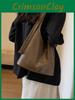 Trendy Soft Material Unisex Retro Large Tote Bag For Women Perfect For Daily Use