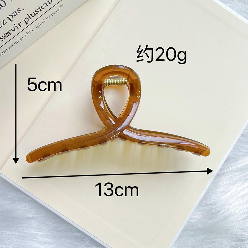 New Korean Style Ins Same Shark Clip for Thick Hair, Back of Head Hair Volume, Hair Bun Claw Clip, Washable Cross Clip, Hair Accessories