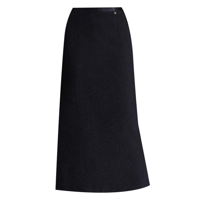 2026 Spring/Summer Elegant High-Waisted Bodycon Midi Skirt with Slit