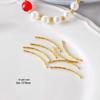 18k Gold Plated Multi-Faceted Curved Tube for DIY Jewelry Necklaces & Bracelets