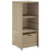 VidaXL Armoire de rangement de jardin beige 50x55x115cm résine tressée 365550