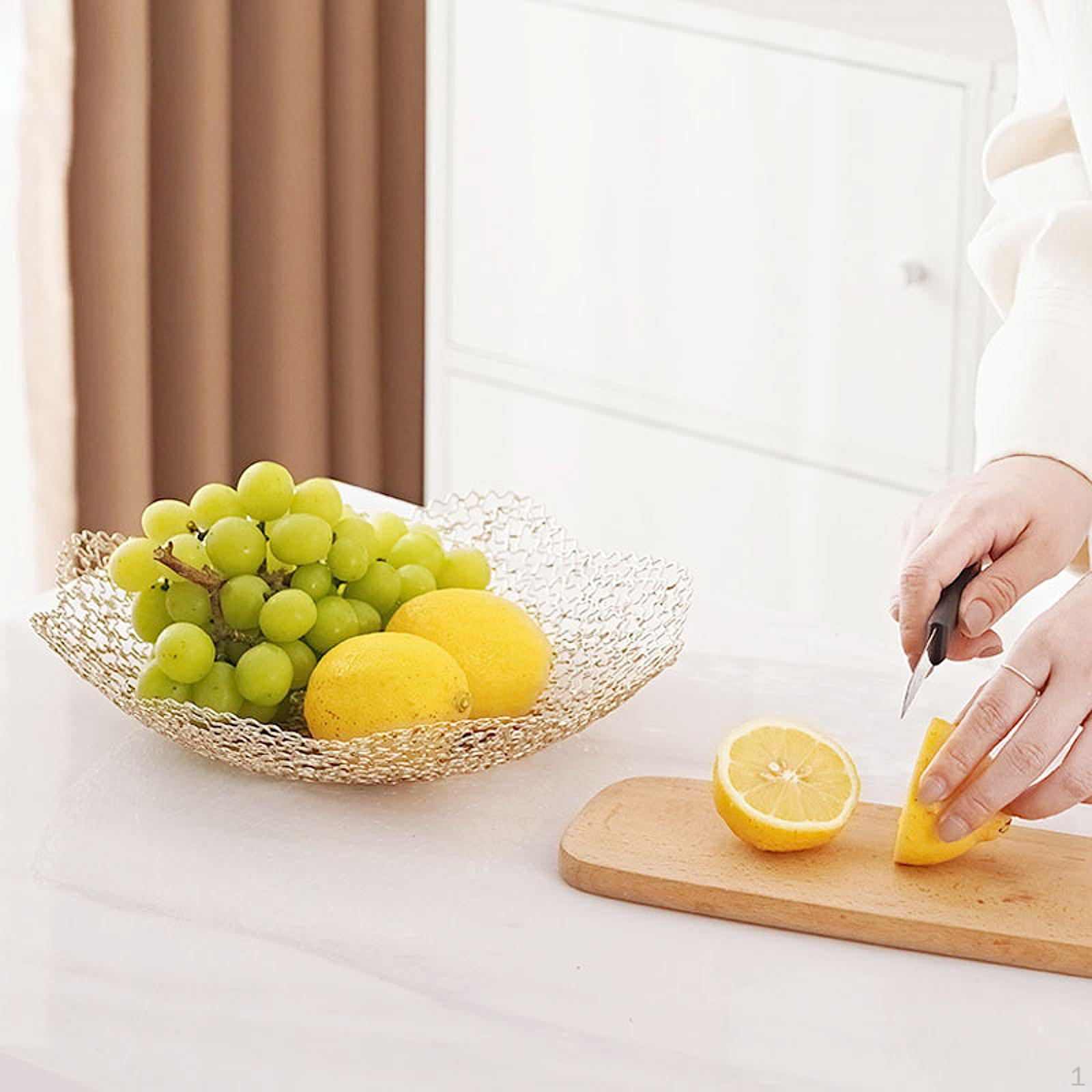 

Элегантный держатель для фруктов из проволоки для организации кухонной столешницы 31 x 6 cm