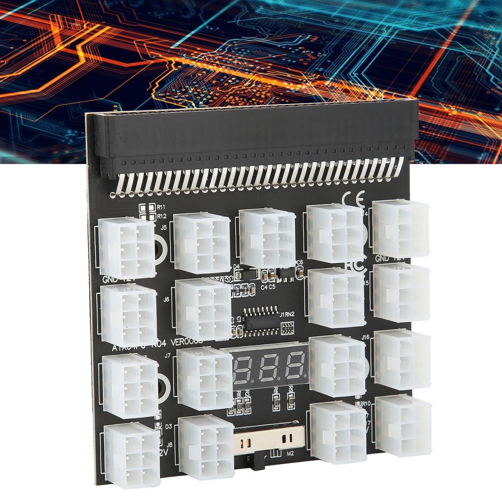 Power Supply Board Adapter 17 Position Distribution Converter   PCB Module 12V