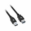V7 V7 USB Cable V7U3.0EXT-2M-BLK-1E USB A Black