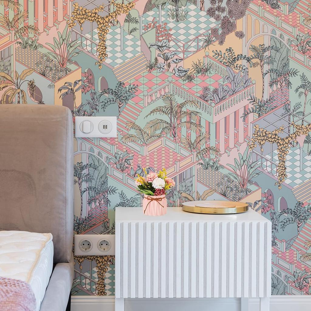 BLOSMON Small Artificial Flowers in Vase 4 Pcs Fake Flowers Centerpieces for Dinning Table Floral Arrangements with Vases Bathroom Accessories Office