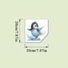 Leuchtender Pinguin Toilettenaufkleber Badezimmerdekor Selbstklebend Abnehmbar Leuchtender Wandaufkleber Heimdekoration