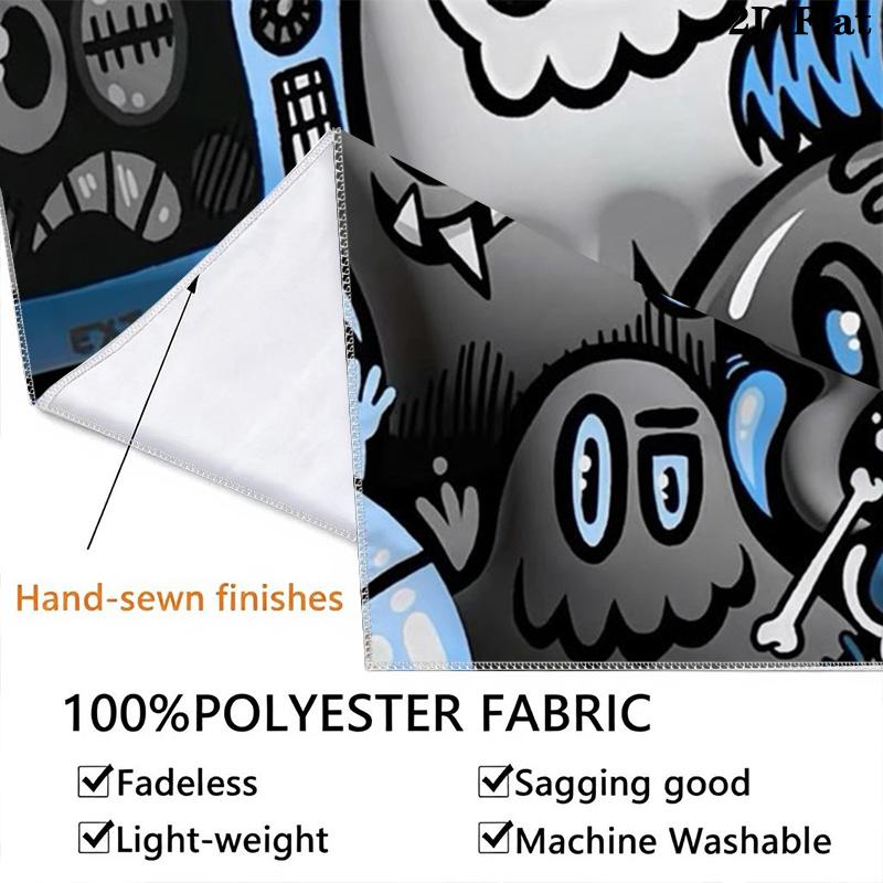 Dark Monster Cartoon Carnival Pattern Home Decor Tapestry, Wall Hanging, Decorative RV Wall Cloth.NGT0928047