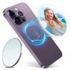 Miroir de Beauté Magnétique pour Vidéo Selfie Miroir Convexe Magnétique pour iPhone 15/14/13/12 Pour Magsafe