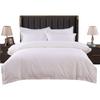 Mling 60S Sateen Stripe Pure White 100% Cotton Hotel Bedding